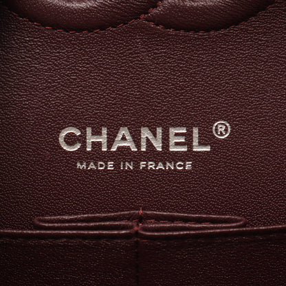 マトラッセ Wフラップ Wチェーンショルダーバッグ キャビアスキン ブラック シルバー金具 シャネル バッグ CHANEL