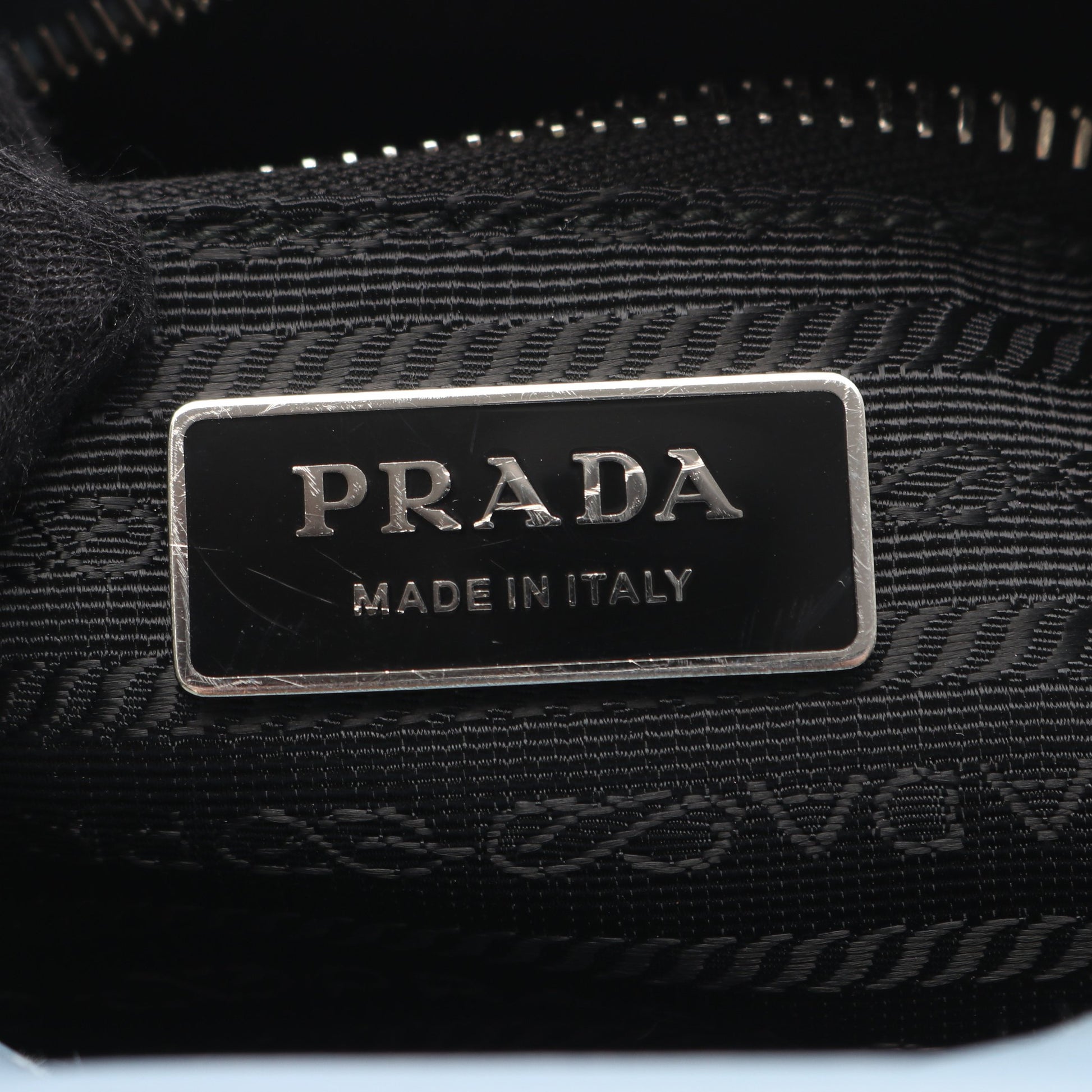 SOFT CALF ハンドバッグ レザー ブルーグレー 2WAY プラダ バッグ PRADA
