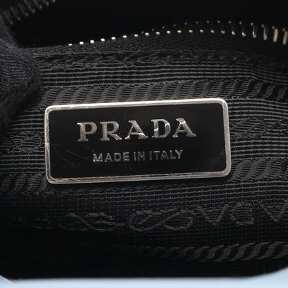 SOFT CALF ハンドバッグ レザー ブルーグレー 2WAY プラダ バッグ PRADA