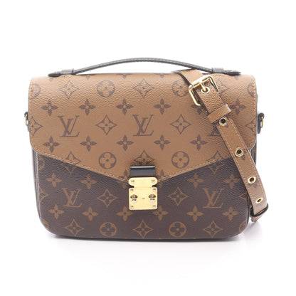 ポシェット メティス MM モノグラムリバース ハンドバッグ PVC レザー ブラウン ブラック 2WAY ルイヴィトン バッグ LOUIS VUITTON