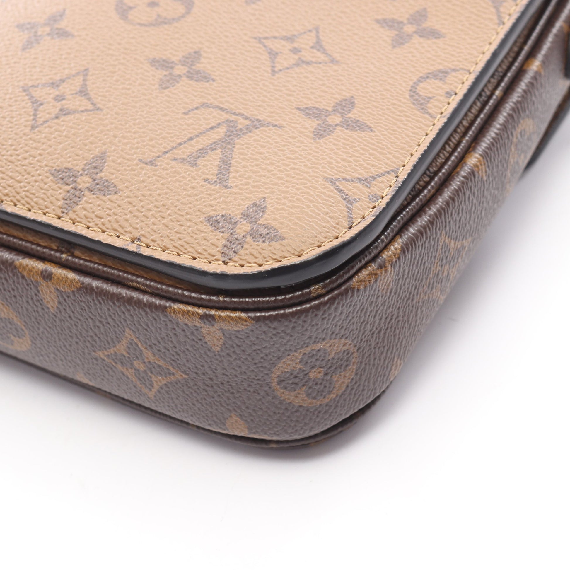 ポシェット メティス MM モノグラムリバース ハンドバッグ PVC レザー ブラウン ブラック 2WAY ルイヴィトン バッグ LOUIS VUITTON