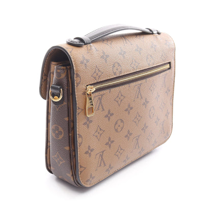 ポシェット メティス MM モノグラムリバース ハンドバッグ PVC レザー ブラウン ブラック 2WAY ルイヴィトン バッグ LOUIS VUITTON