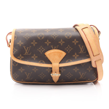 ソローニュ モノグラム ショルダーバッグ PVC レザー ブラウン ルイヴィトン バッグ LOUIS VUITTON