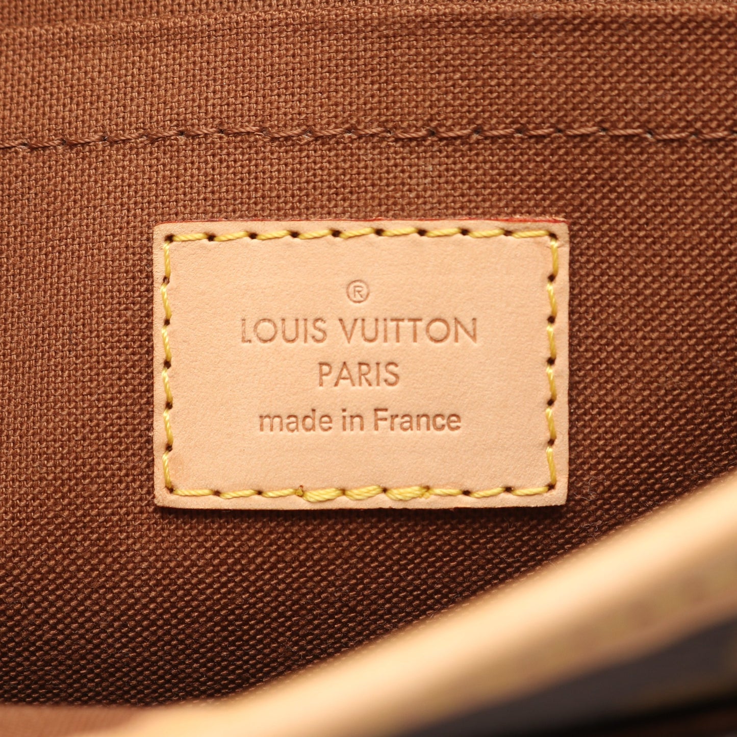 ソローニュ モノグラム ショルダーバッグ PVC レザー ブラウン ルイヴィトン バッグ LOUIS VUITTON