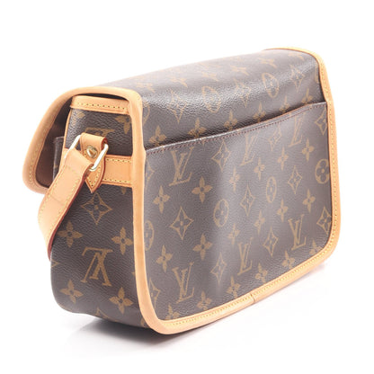 ソローニュ モノグラム ショルダーバッグ PVC レザー ブラウン ルイヴィトン バッグ LOUIS VUITTON