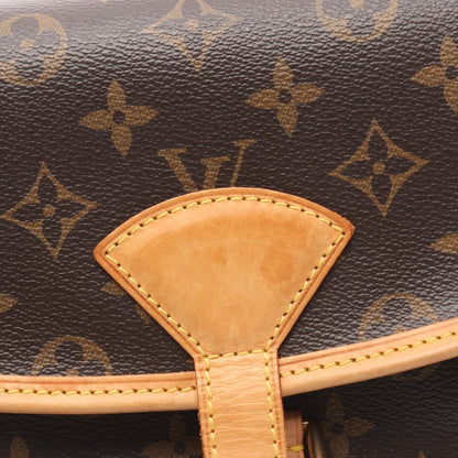ソローニュ モノグラム ショルダーバッグ PVC レザー ブラウン ルイヴィトン バッグ LOUIS VUITTON