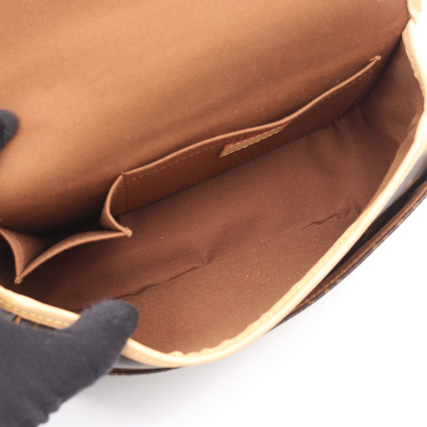 ソローニュ モノグラム ショルダーバッグ PVC レザー ブラウン ルイヴィトン バッグ LOUIS VUITTON