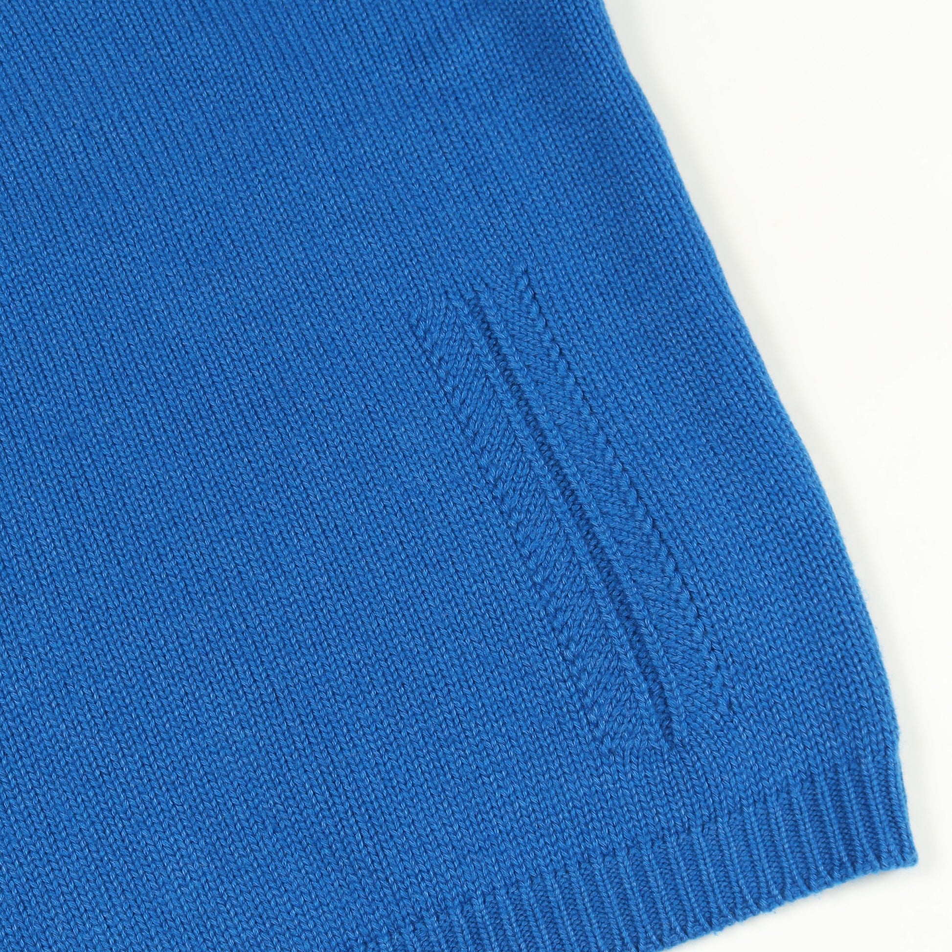 ニット 半袖 カシミヤ コットン ブルー エルメス トップス HERMES