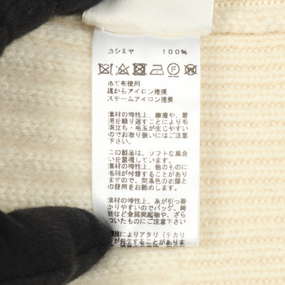 ジップアップ ニット カシミヤ オフホワイト エルメス トップス HERMES
