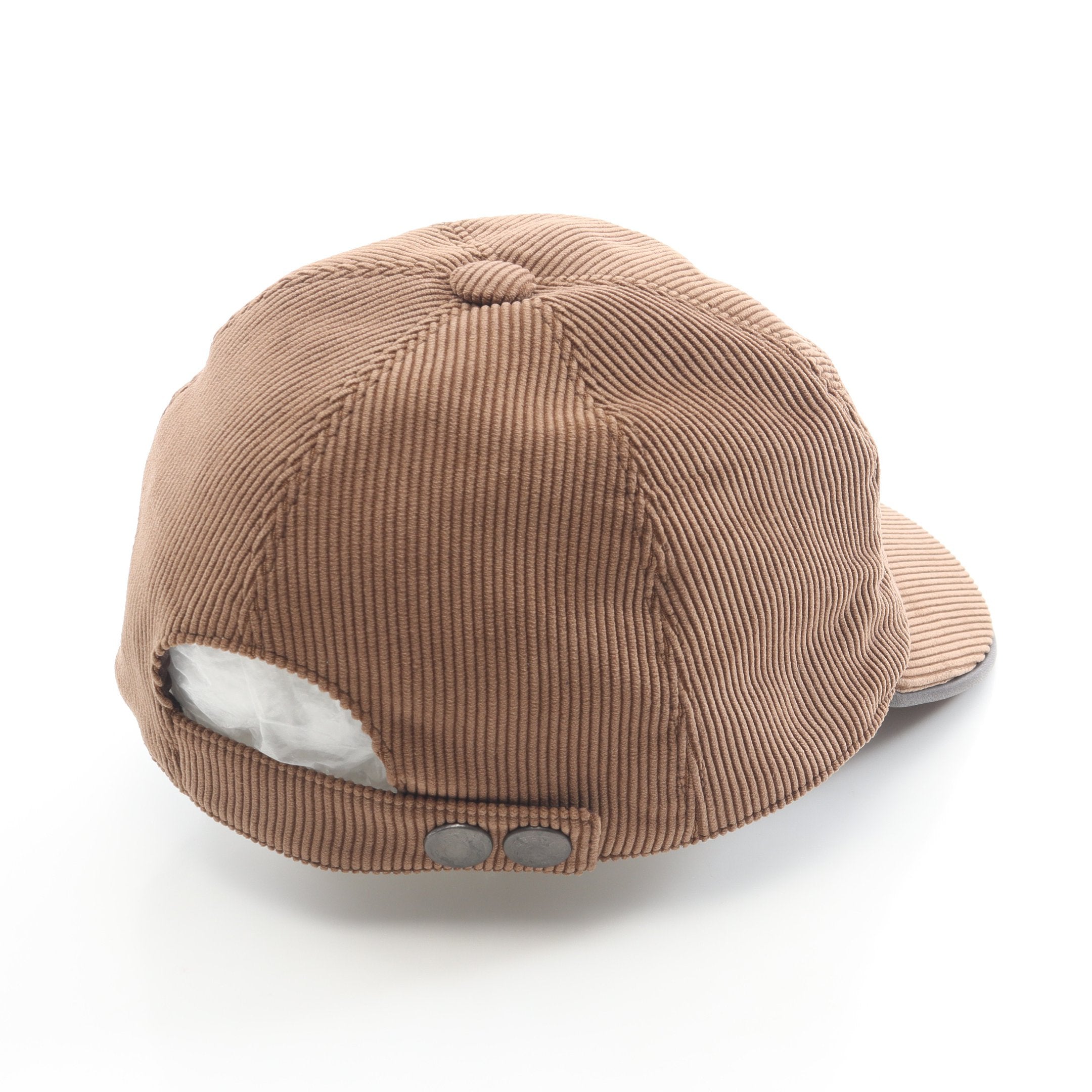 H刺繍 コーデュロイ キャップ ブラウン エルメス – RECLO