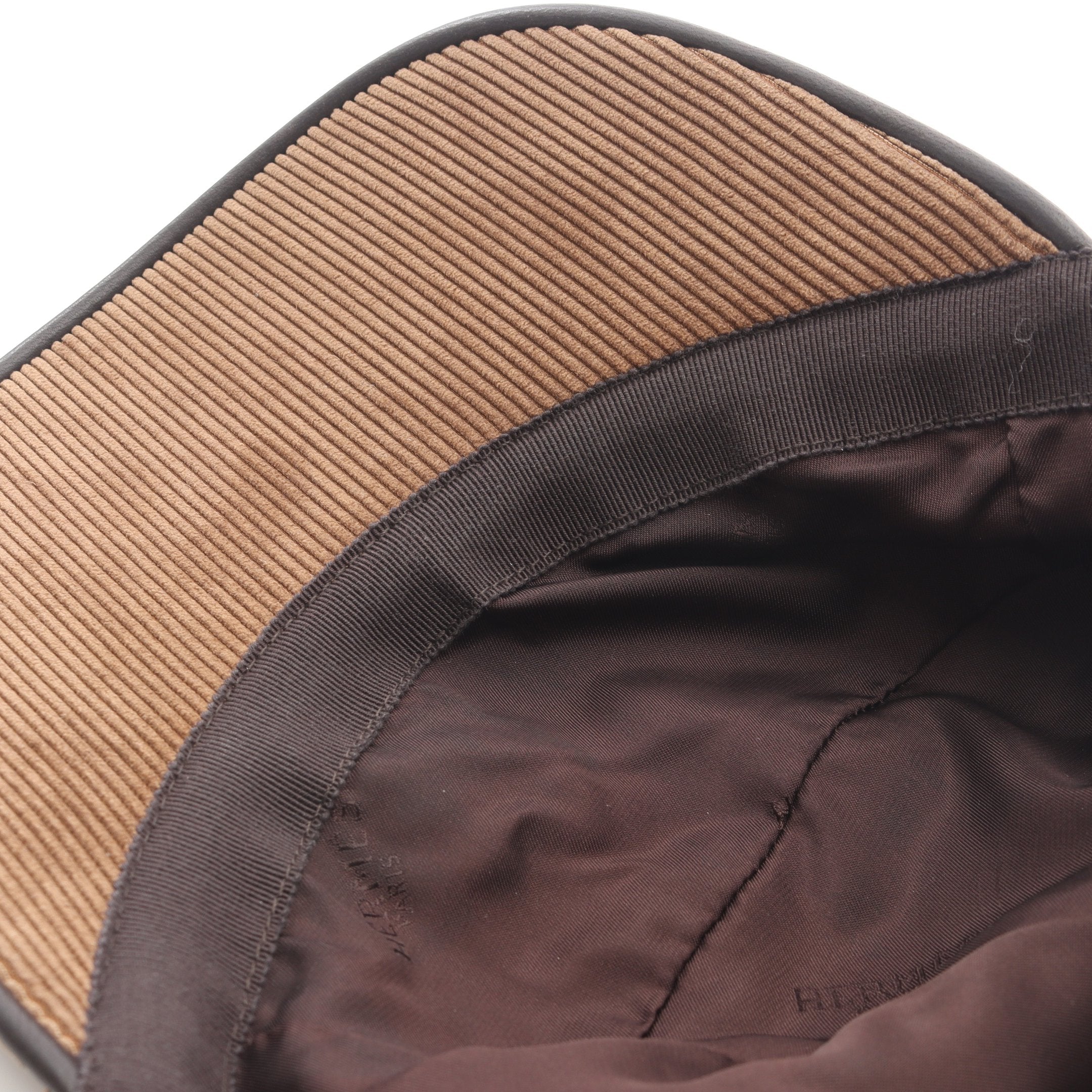 H刺繍 コーデュロイ キャップ ブラウン エルメス – RECLO