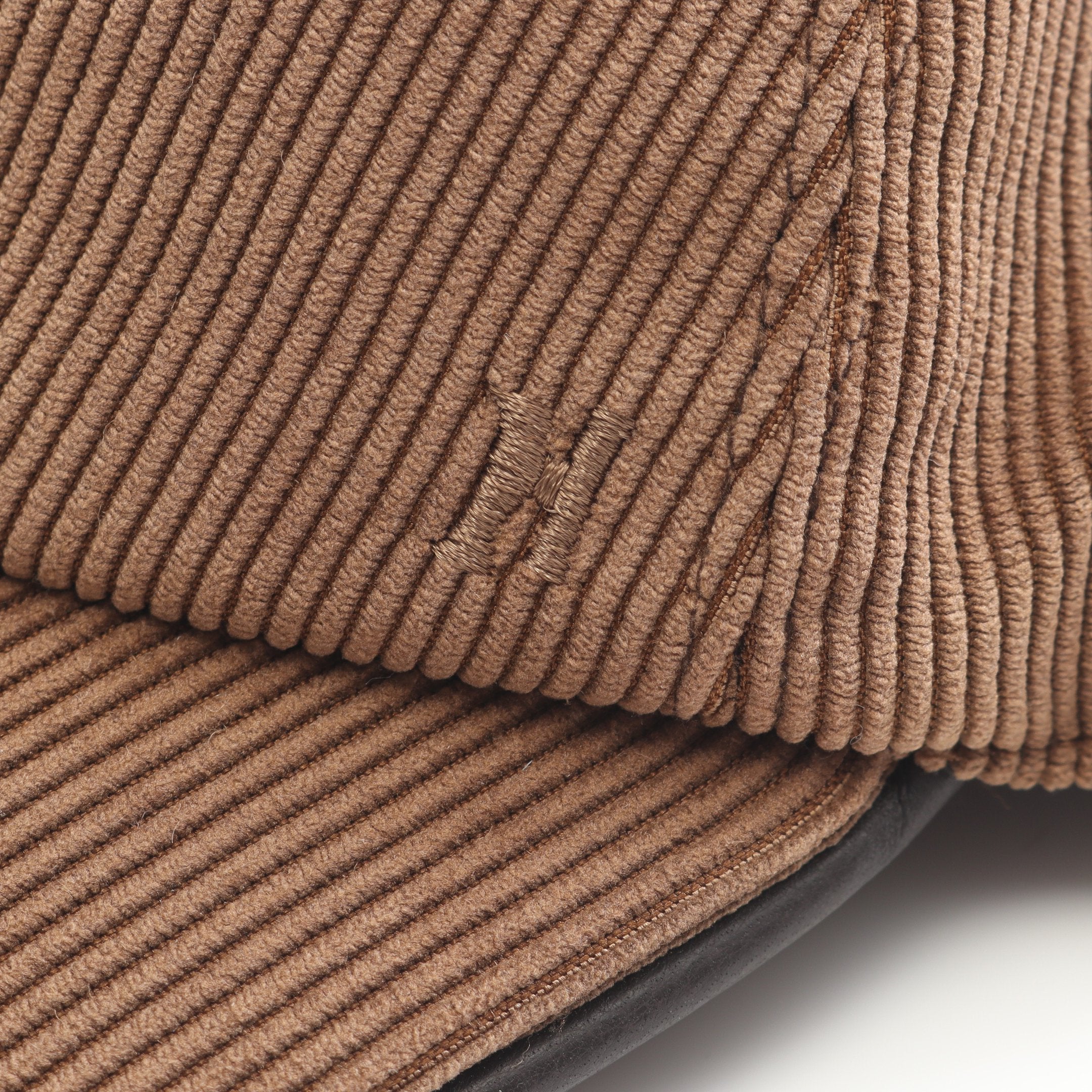 H刺繍 コーデュロイ キャップ ブラウン エルメス – RECLO