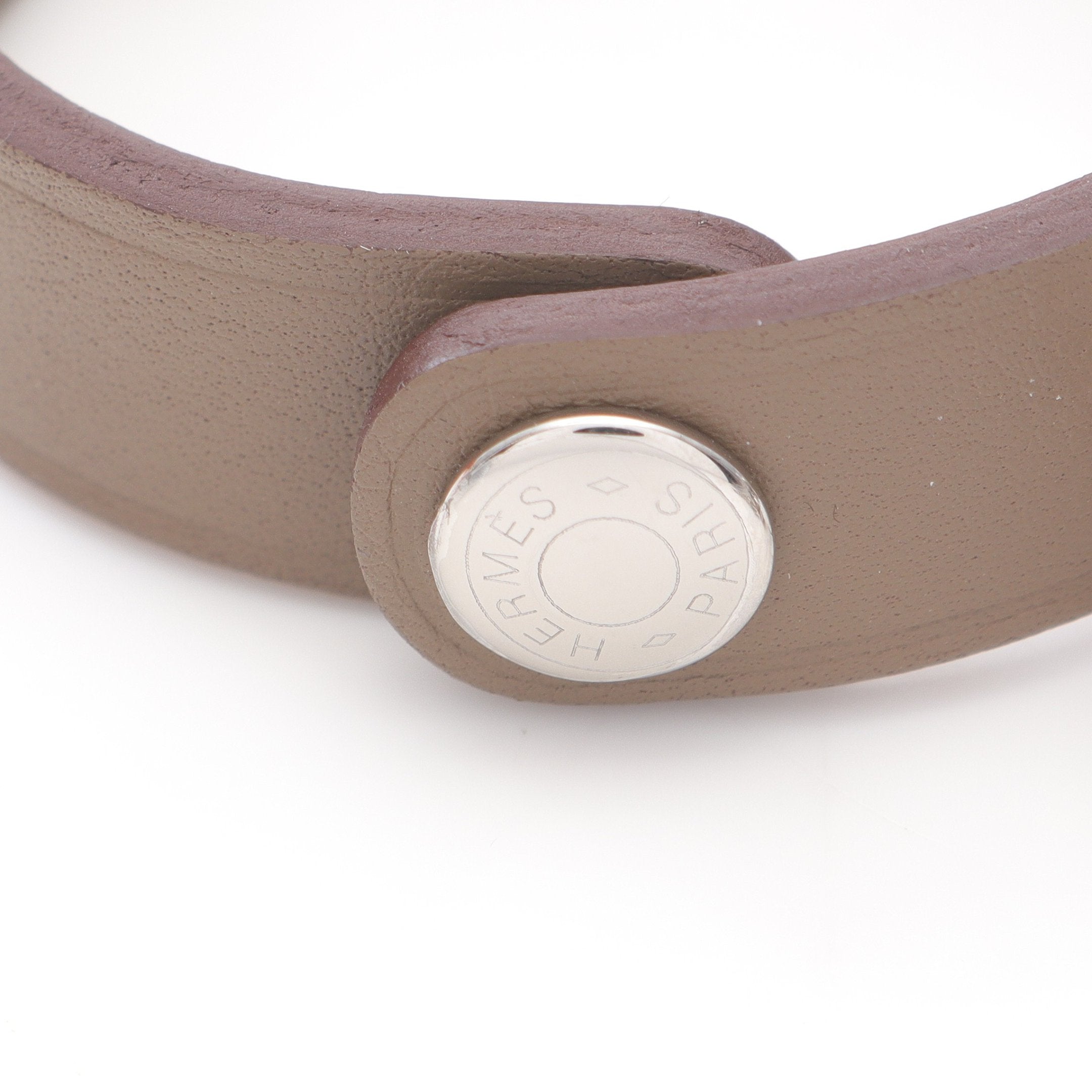 リヴァル エトゥープ グローブホルダー レザー グレーベージュ