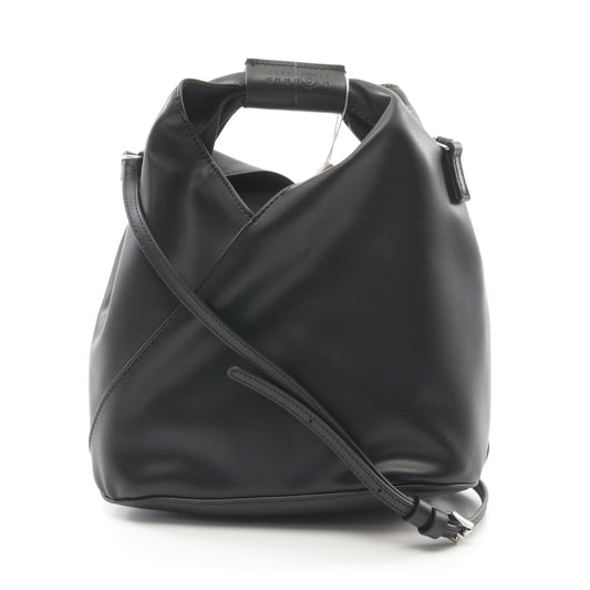 JAPANESE ジャパニーズ ショルダーバッグ フェイクレザー レザー ブラック 2WAY エムエムシックスメゾンマルジェラ