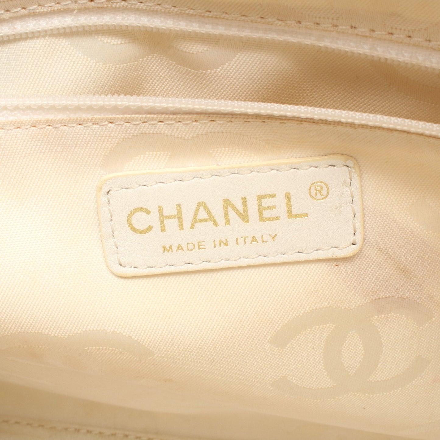ワイルドステッチ シェブロン Vステッチ ハンドバッグ レザー ライトベージュ ゴールド金具 シャネル バッグ CHANEL