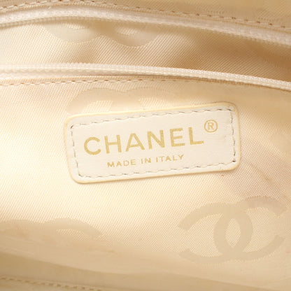 ワイルドステッチ シェブロン Vステッチ ハンドバッグ レザー ライトベージュ ゴールド金具 シャネル バッグ CHANEL