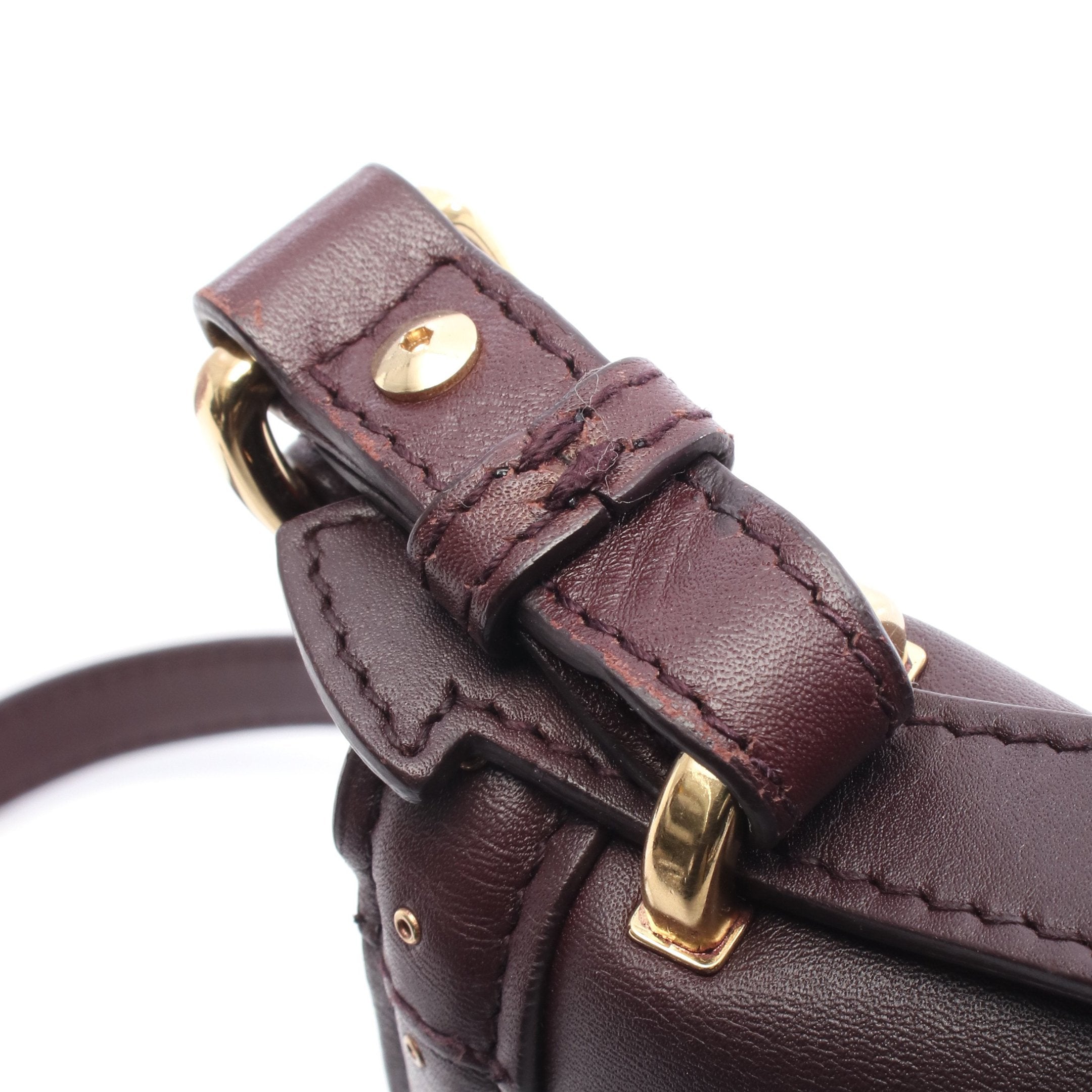 ショルダーバッグ レザー ボルドー サルヴァトーレフェラガモ – RECLO