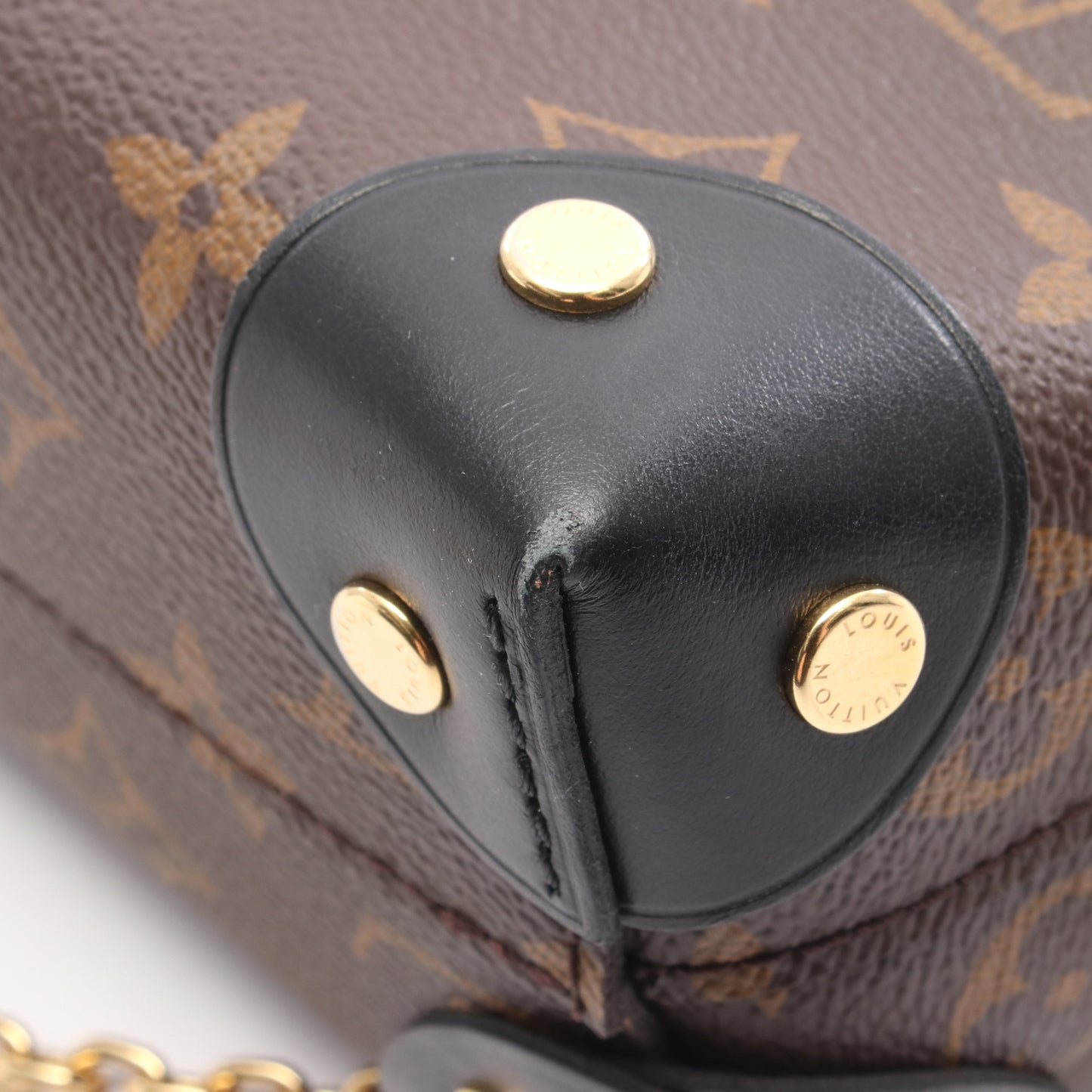 プティット マル スープル モノグラム ハンドバッグ PVC レザー ブラウン ブラック 2WAY ルイヴィトン バッグ LOUIS VUITTON