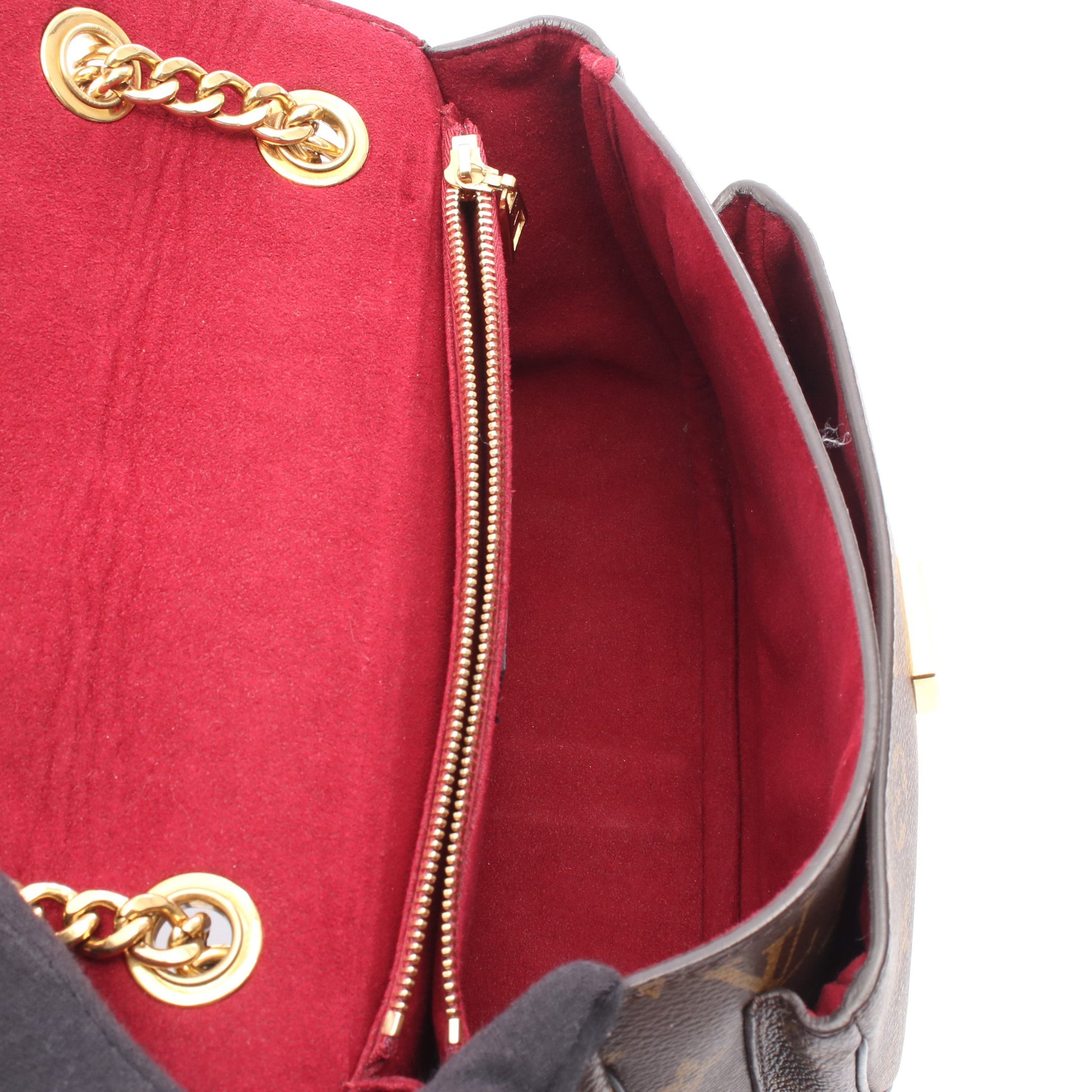 パッシー モノグラム チェーンショルダーバッグ PVC レザー ブラウン ブラック ルイヴィトン バッグ LOUIS VUITTON
