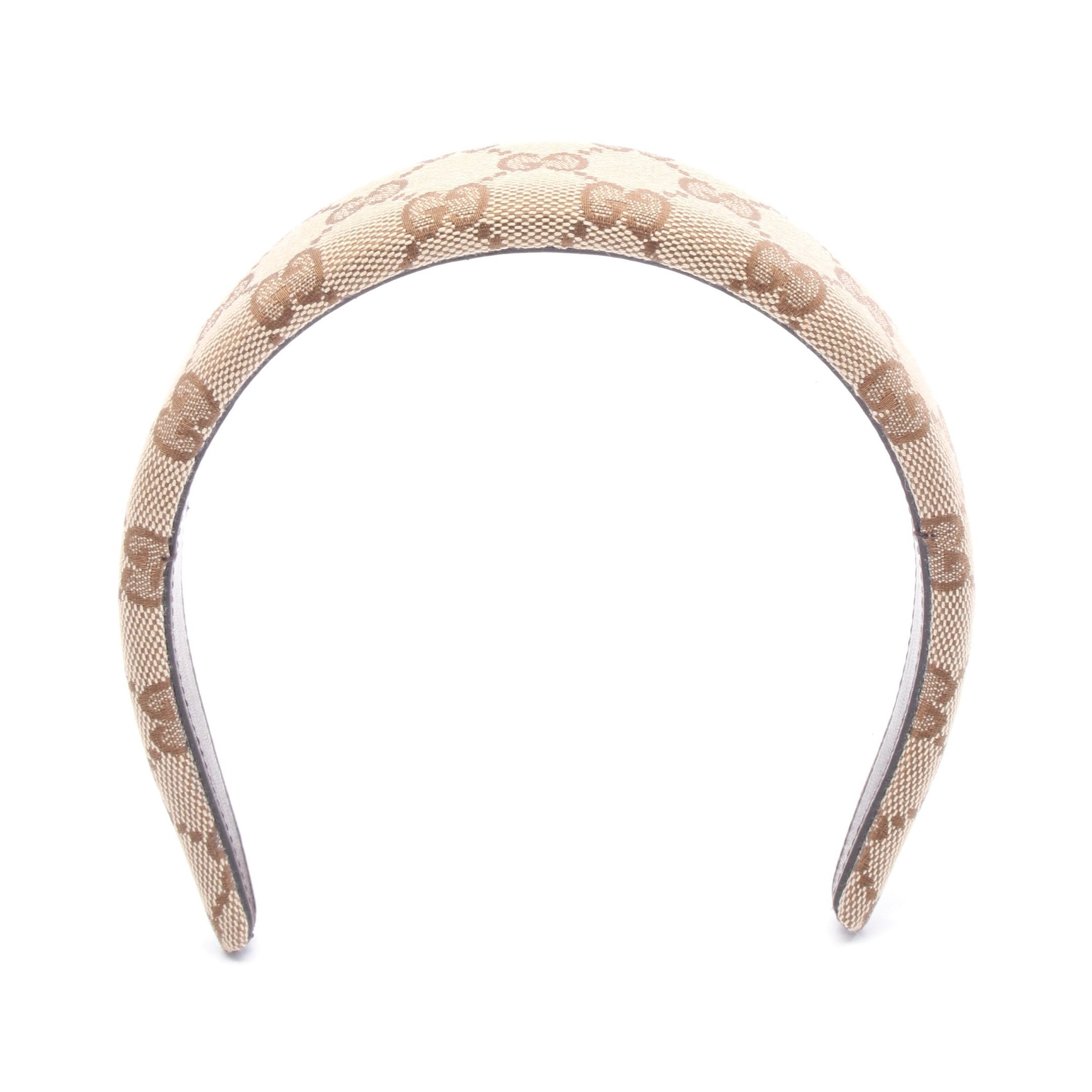 GGキャンバス ヘアバンド カチューシャ キャンバス ベージュ ブラウン