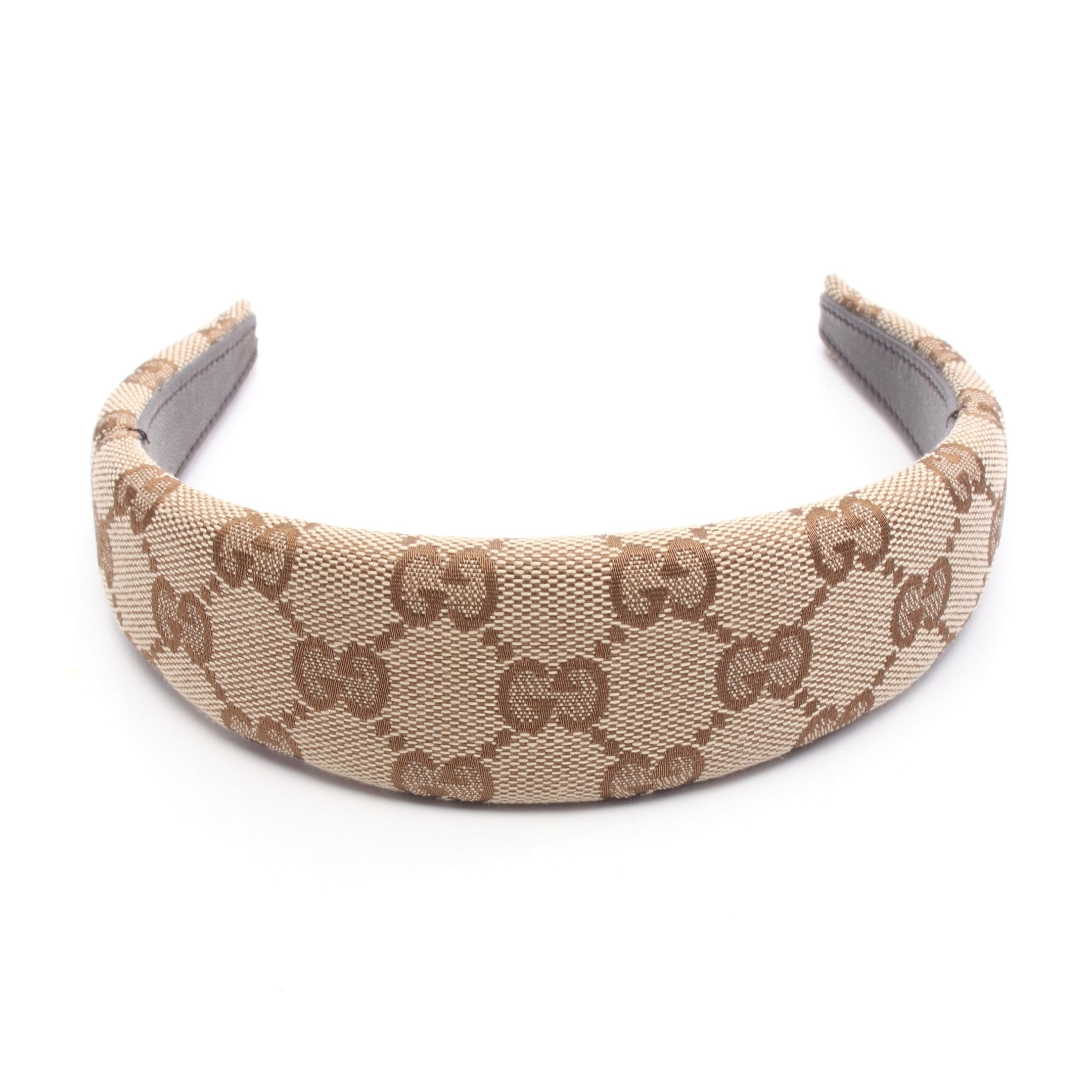 GGキャンバス ヘアバンド カチューシャ キャンバス ベージュ ブラウン