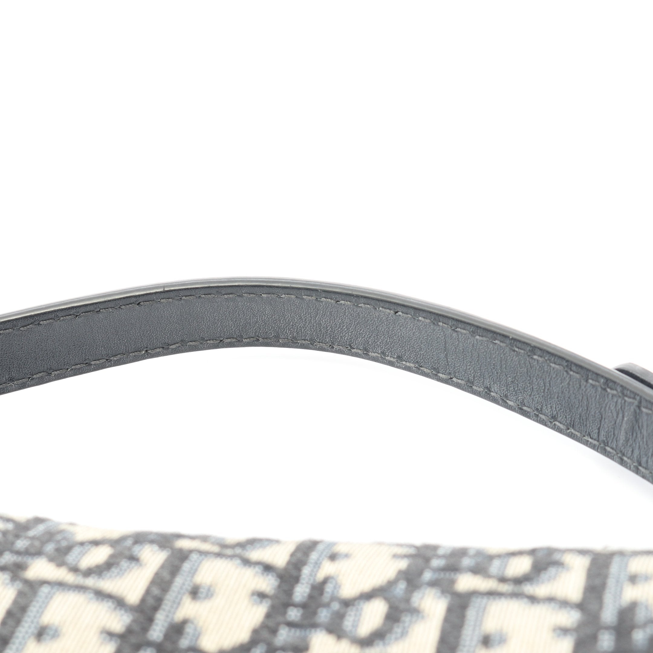 サドルバッグ ミニ オブリークジャカード ハンドバッグ キャンバス