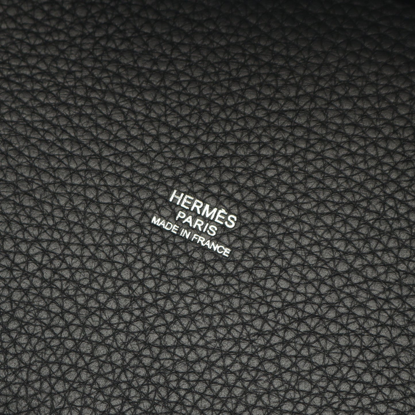 ピコタンPM ハンドバッグ トリヨンクレマンス ブラック シルバー金具 □J刻印 エルメス バッグ HERMES