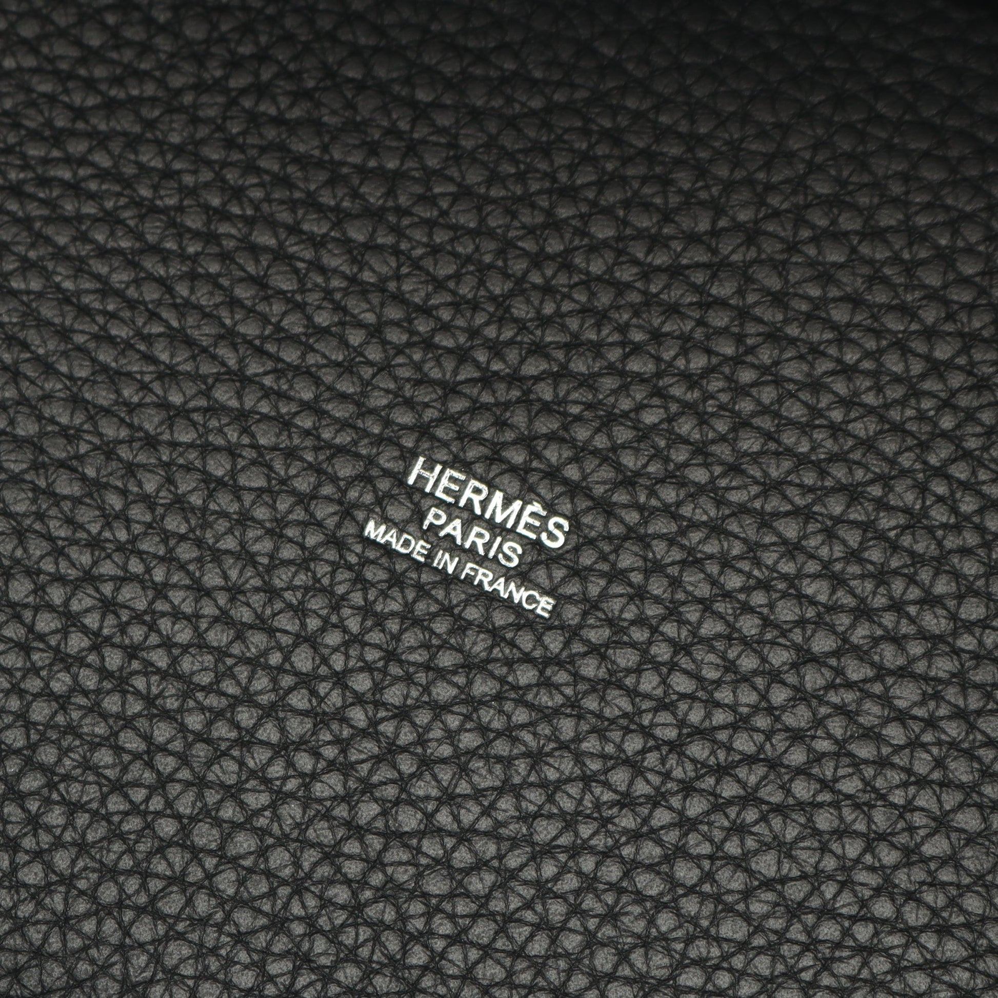 ピコタンPM ハンドバッグ トリヨンクレマンス ブラック シルバー金具 □J刻印 エルメス バッグ HERMES