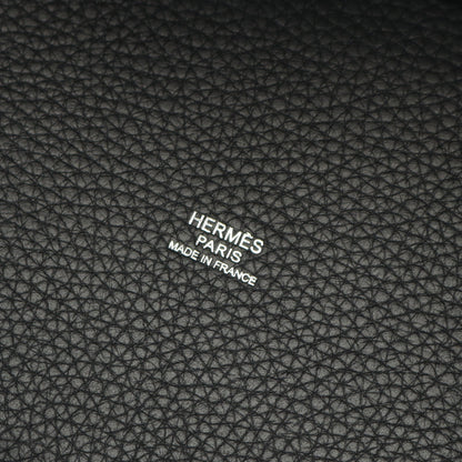ピコタンPM ハンドバッグ トリヨンクレマンス ブラック シルバー金具 □J刻印 エルメス バッグ HERMES