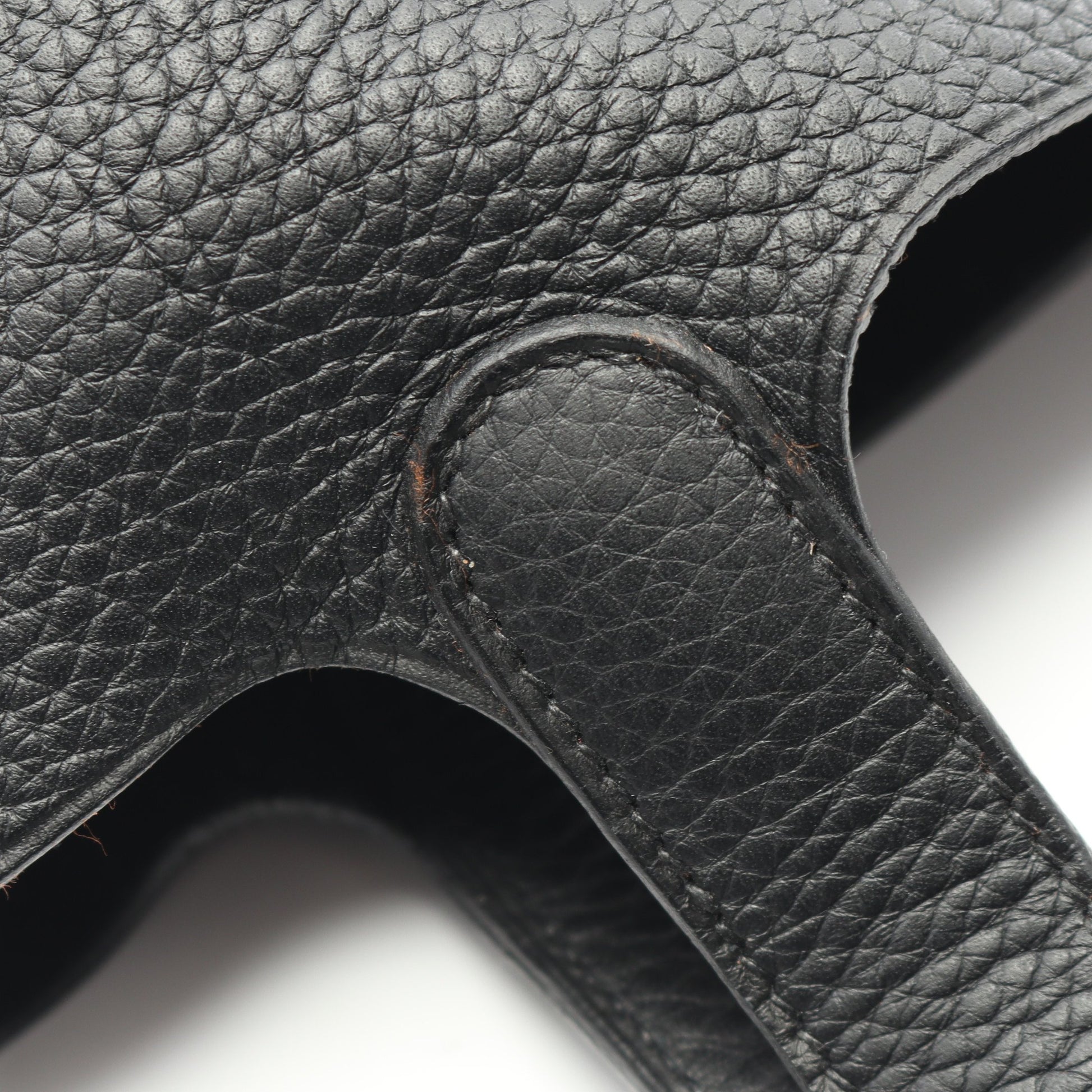 ピコタンPM ハンドバッグ トリヨンクレマンス ブラック シルバー金具 □J刻印 エルメス バッグ HERMES