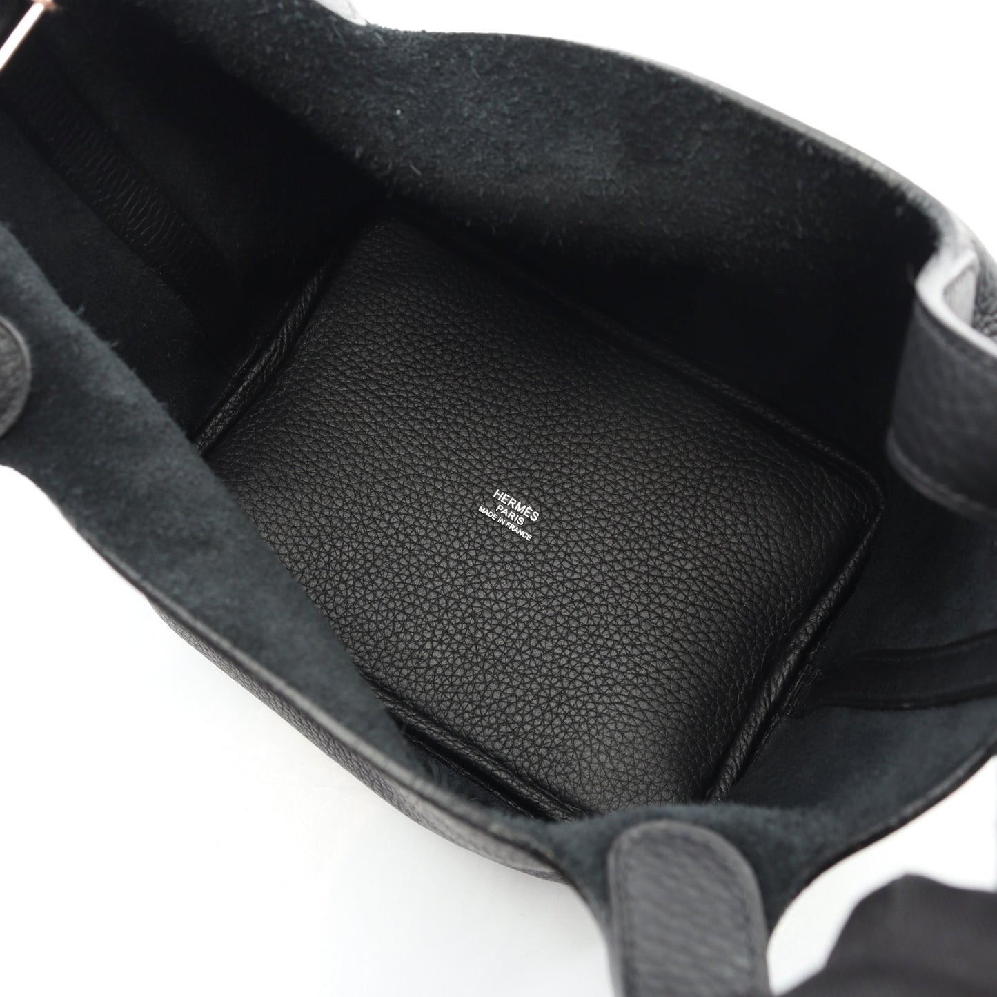 ピコタンPM ハンドバッグ トリヨンクレマンス ブラック シルバー金具 □J刻印 エルメス バッグ HERMES