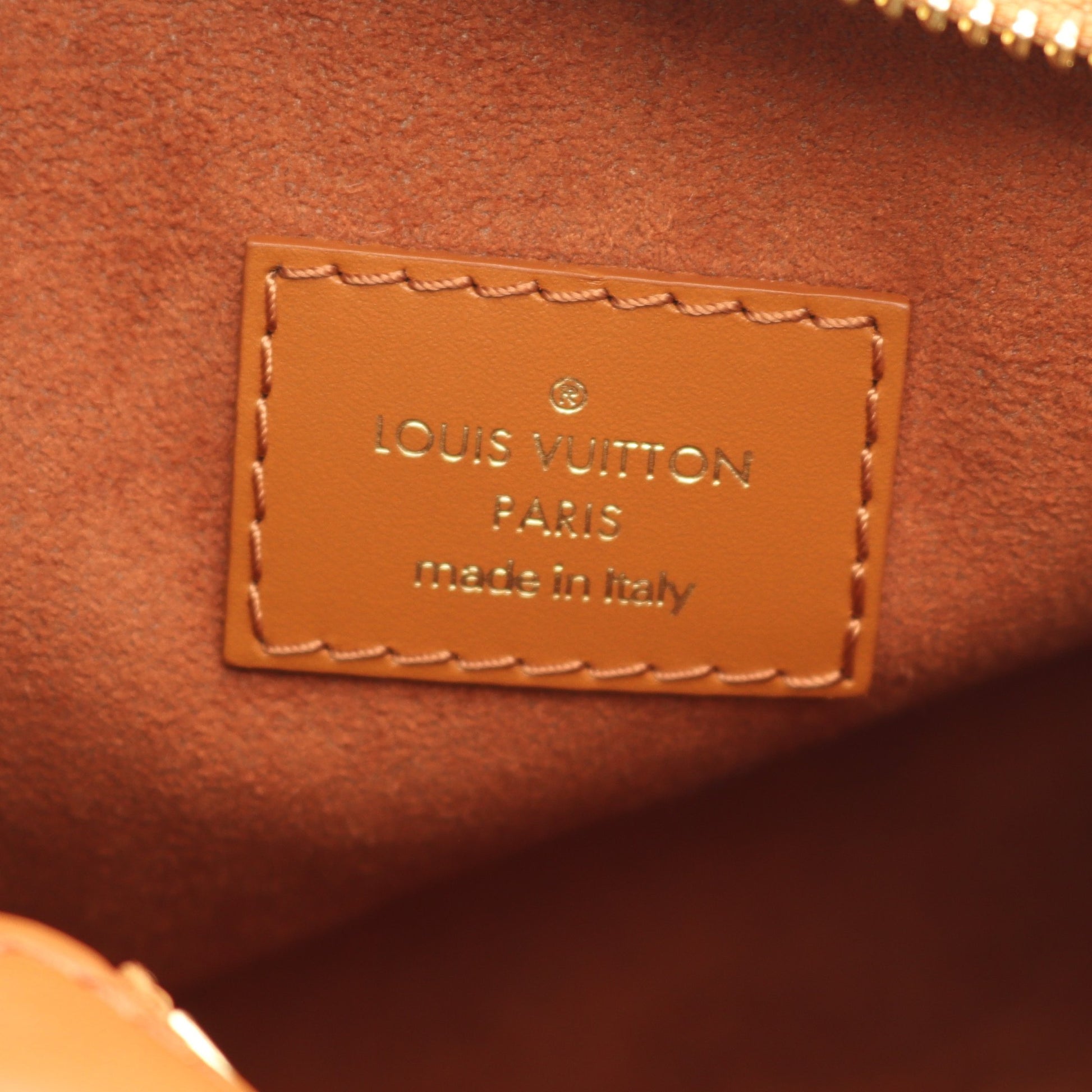 サイドトランクPM モノグラム タン ハンドバッグ レザー ブラウン 2WAY ルイヴィトン バッグ LOUIS VUITTON