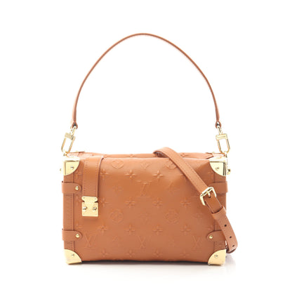 サイドトランクPM モノグラム タン ハンドバッグ レザー ブラウン 2WAY ルイヴィトン バッグ LOUIS VUITTON