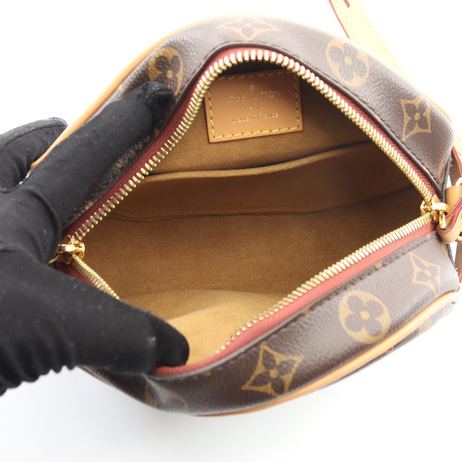 ボワット シャポー スープルPM モノグラム ショルダーバッグ PVC レザー ブラウン ルイヴィトン バッグ LOUIS VUITTON