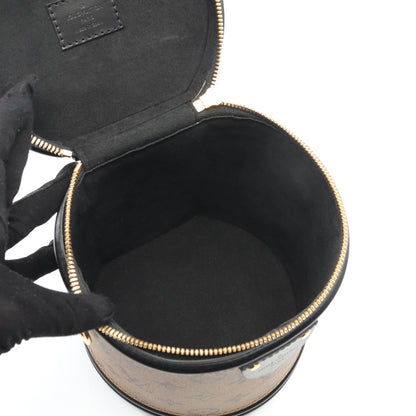 カンヌ モノグラムリバース ハンドバッグ バニティバッグ PVC レザー ブラウン ブラック 2WAY ルイヴィトン バッグ LOUIS VUITTON