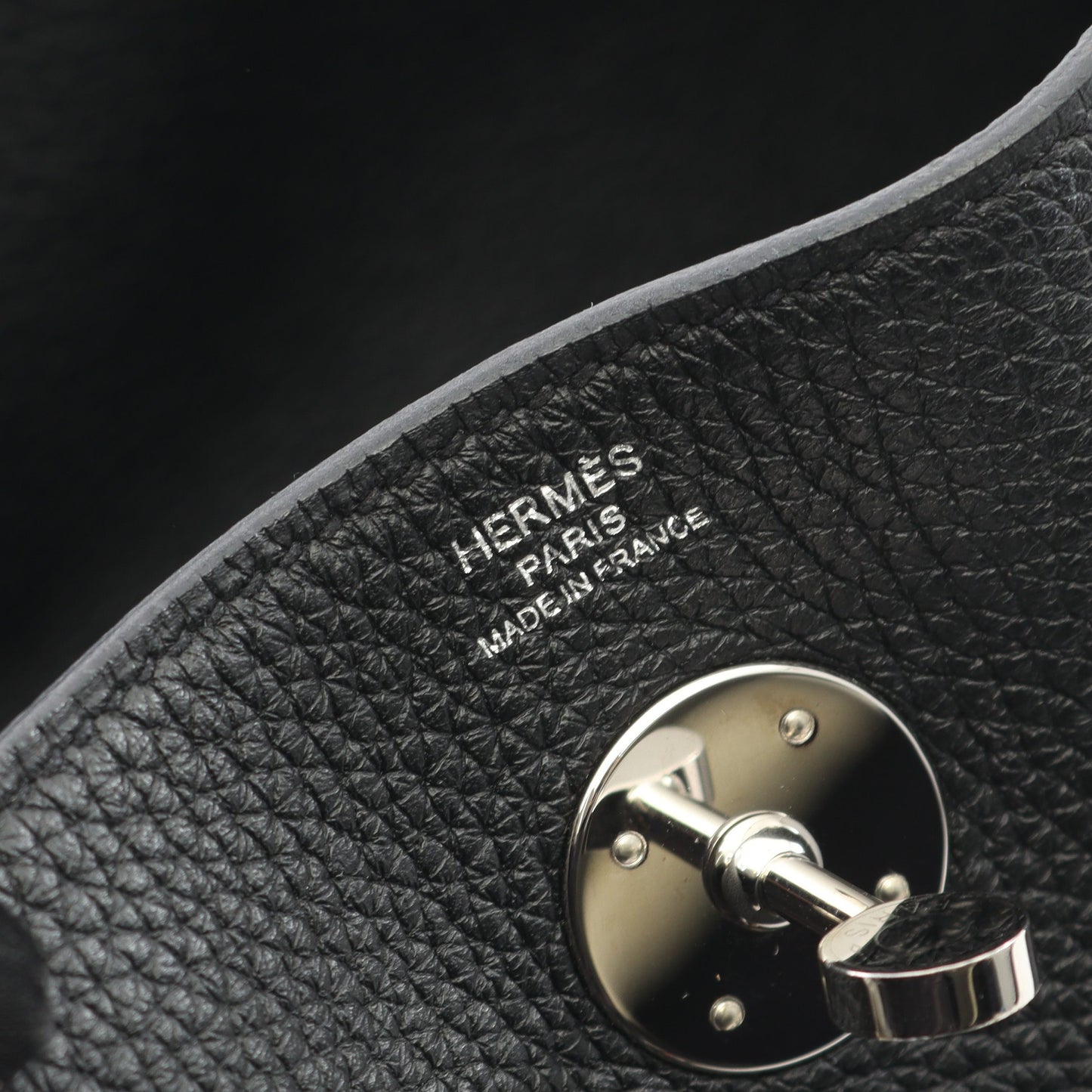 リンディ26 ショルダーバッグ トリヨンクレマンス ブラック シルバー金具 U刻印 エルメス バッグ HERMES