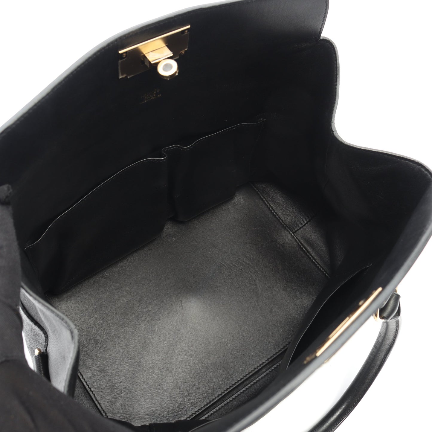 ツールボックス26 ハンドバッグ エバーカラー ブラック ゴールド金具 2WAY C刻印 エルメス バッグ HERMES