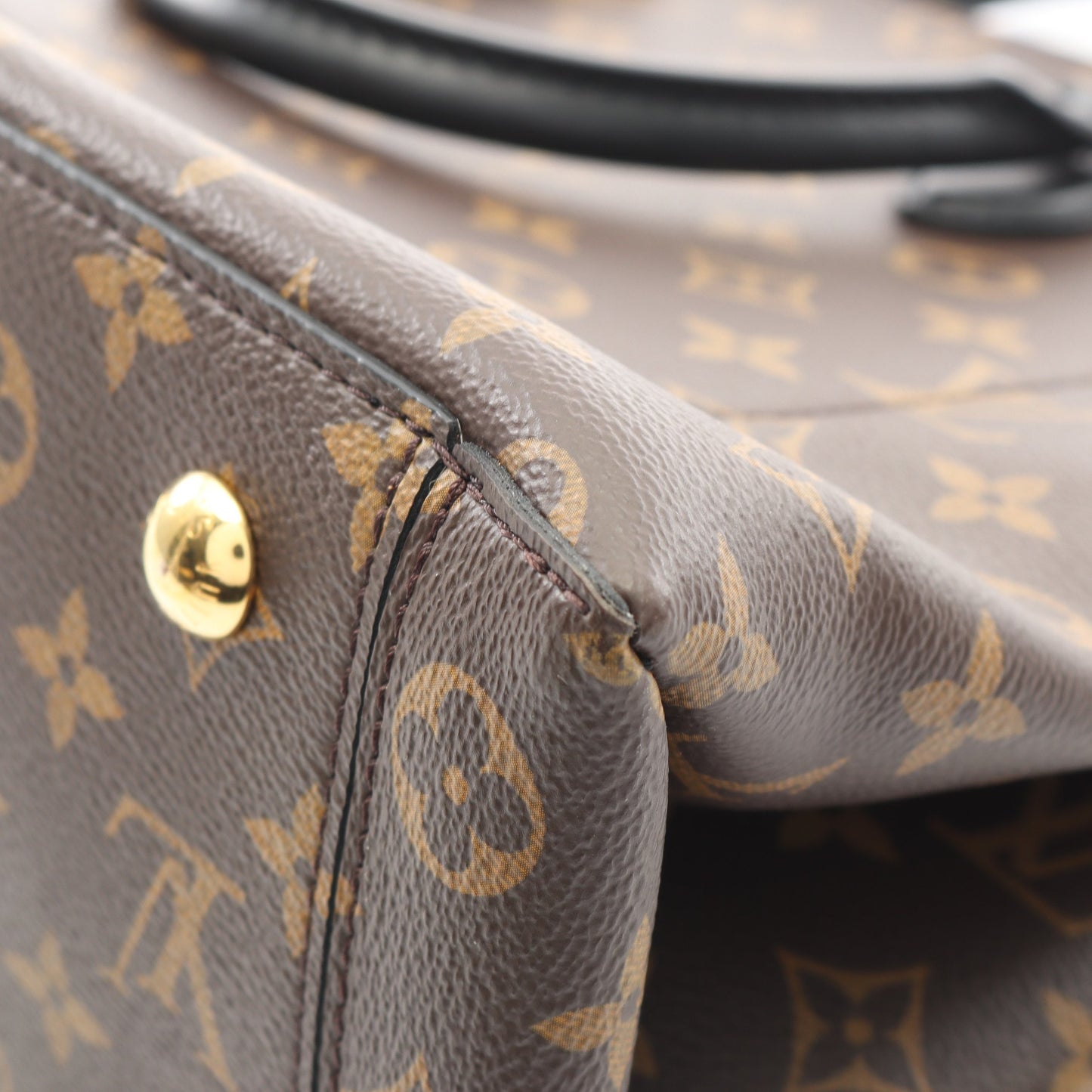フラワー トート モノグラム ノワール ハンドバッグ PVC レザー ブラウン ブラック 2WAY ルイヴィトン バッグ LOUIS VUITTON