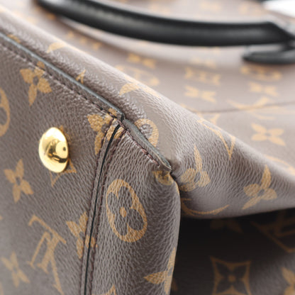 フラワー トート モノグラム ノワール ハンドバッグ PVC レザー ブラウン ブラック 2WAY ルイヴィトン バッグ LOUIS VUITTON