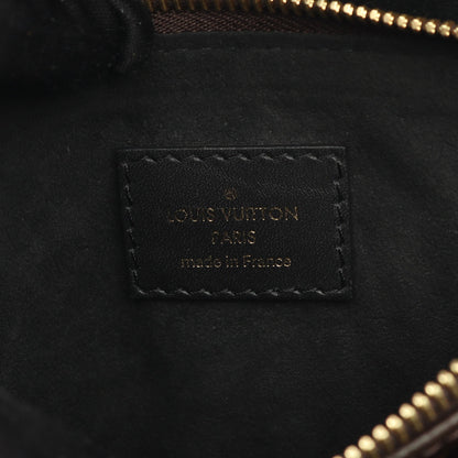 フラワー トート モノグラム ノワール ハンドバッグ PVC レザー ブラウン ブラック 2WAY ルイヴィトン バッグ LOUIS VUITTON