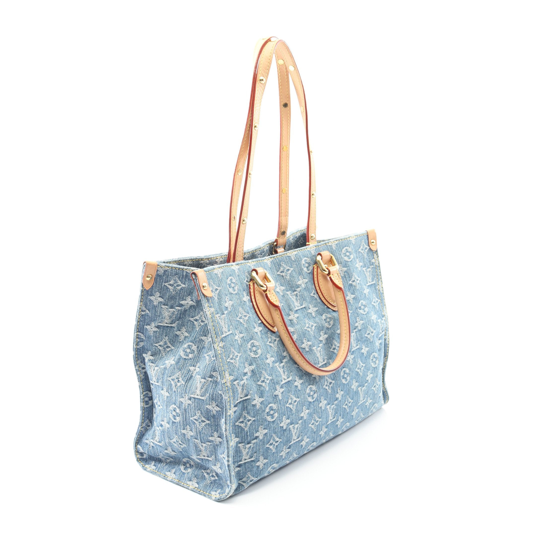 オンザゴーMM LVリミックス モノグラムデニム ショルダーバッグ トート