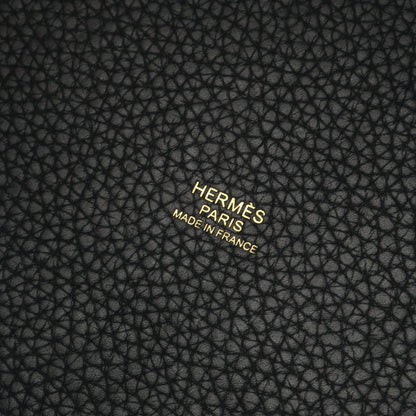 ピコタンロックMM ハンドバッグ トリヨンクレマンス ブラック ゴールド金具 U刻印 エルメス バッグ HERMES
