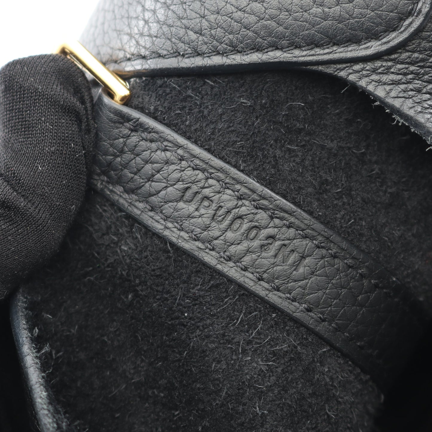 ピコタンロックMM ハンドバッグ トリヨンクレマンス ブラック ゴールド金具 U刻印 エルメス バッグ HERMES