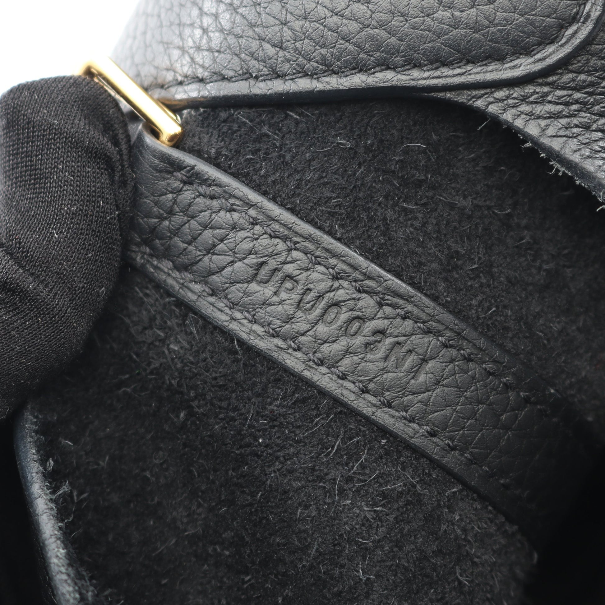 ピコタンロックMM ハンドバッグ トリヨンクレマンス ブラック ゴールド金具 U刻印 エルメス バッグ HERMES