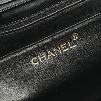 マトラッセ ハンドバッグ キャビアスキン ブラック ゴールド金具 シャネル バッグ CHANEL