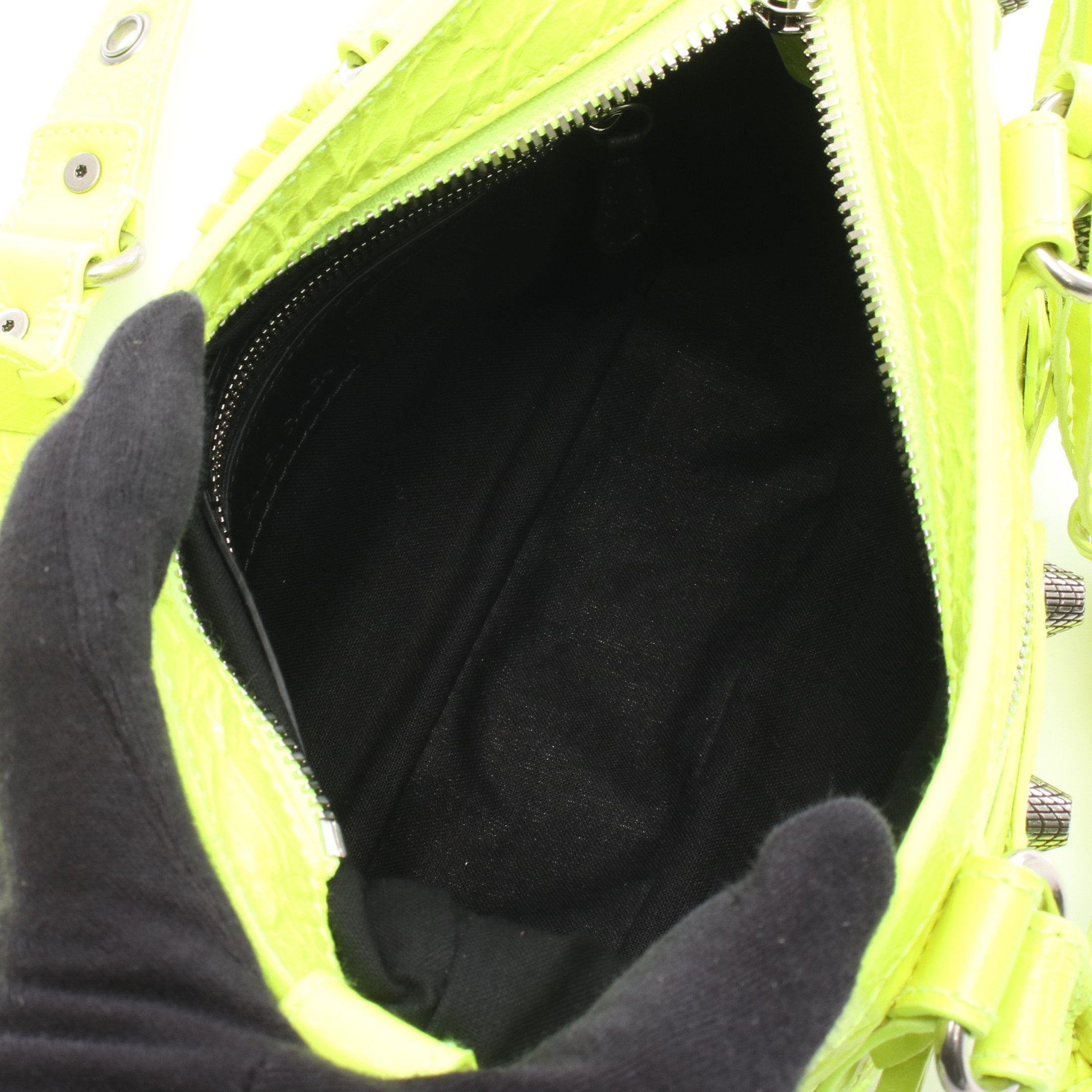 ネオ カゴール S ハンドバッグ レザー イエロー ネオンカラー 2WAY