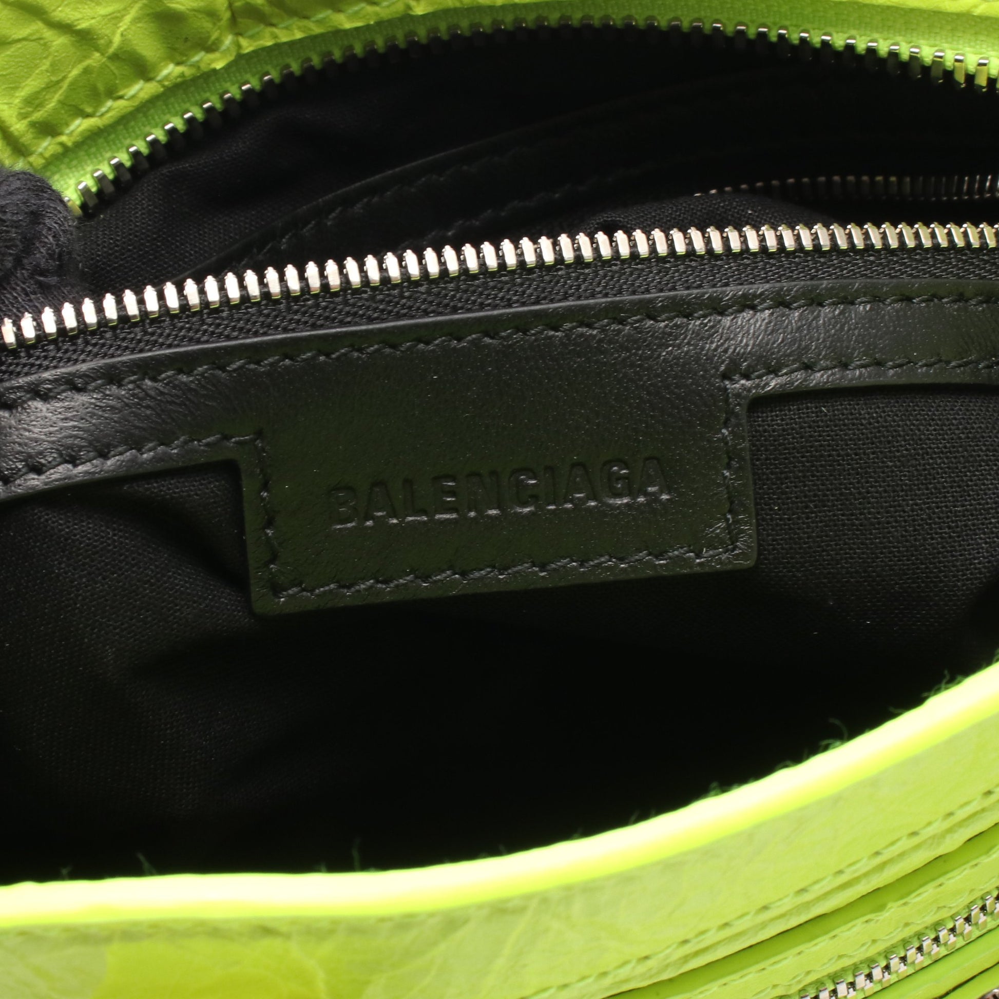 ネオ カゴール S ハンドバッグ レザー イエロー ネオンカラー 2WAY バレンシアガ バッグ BALENCIAGA