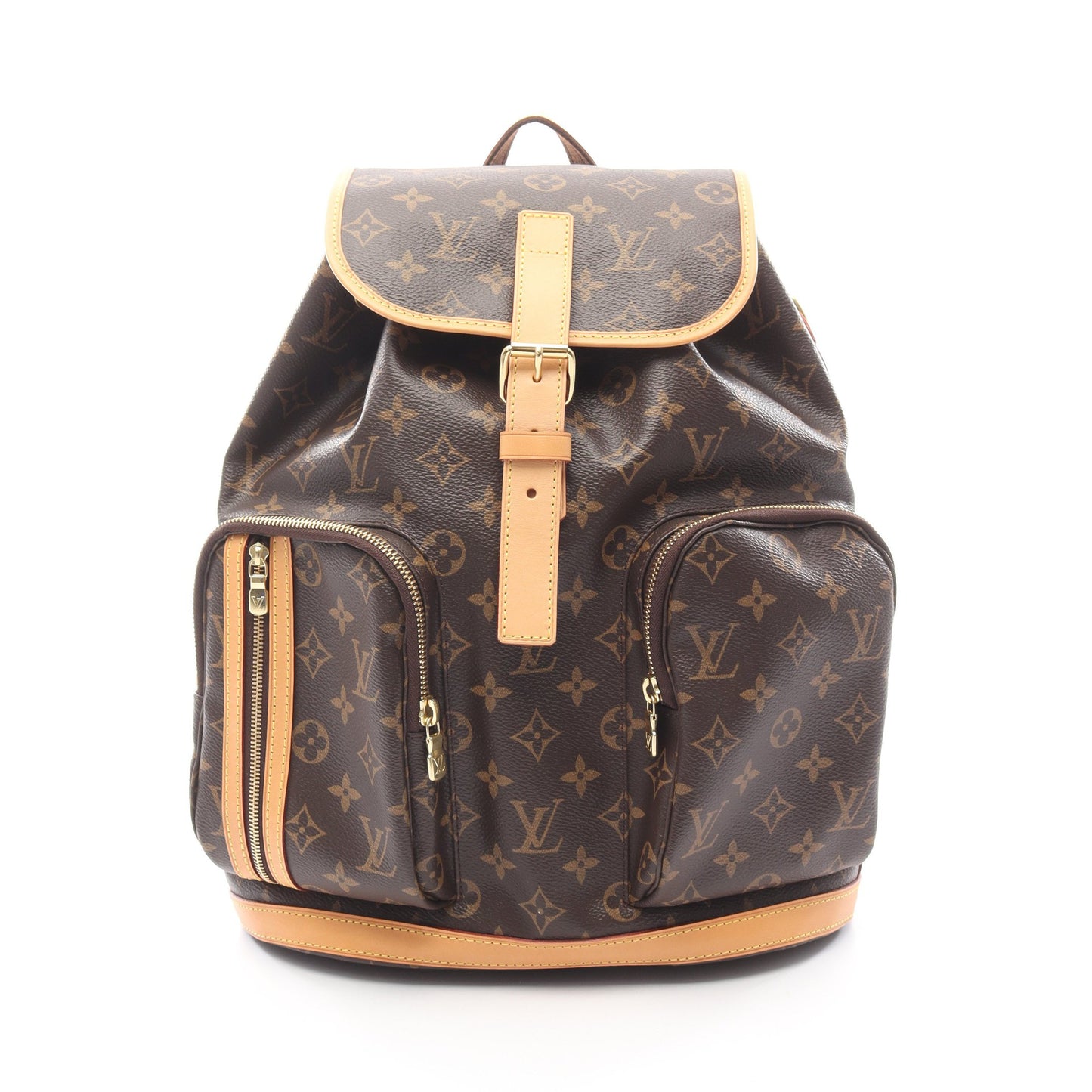サックアド ボスフォール モノグラム バックパック リュックサック PVC レザー ブラウン ルイヴィトン バッグ LOUIS VUITTON