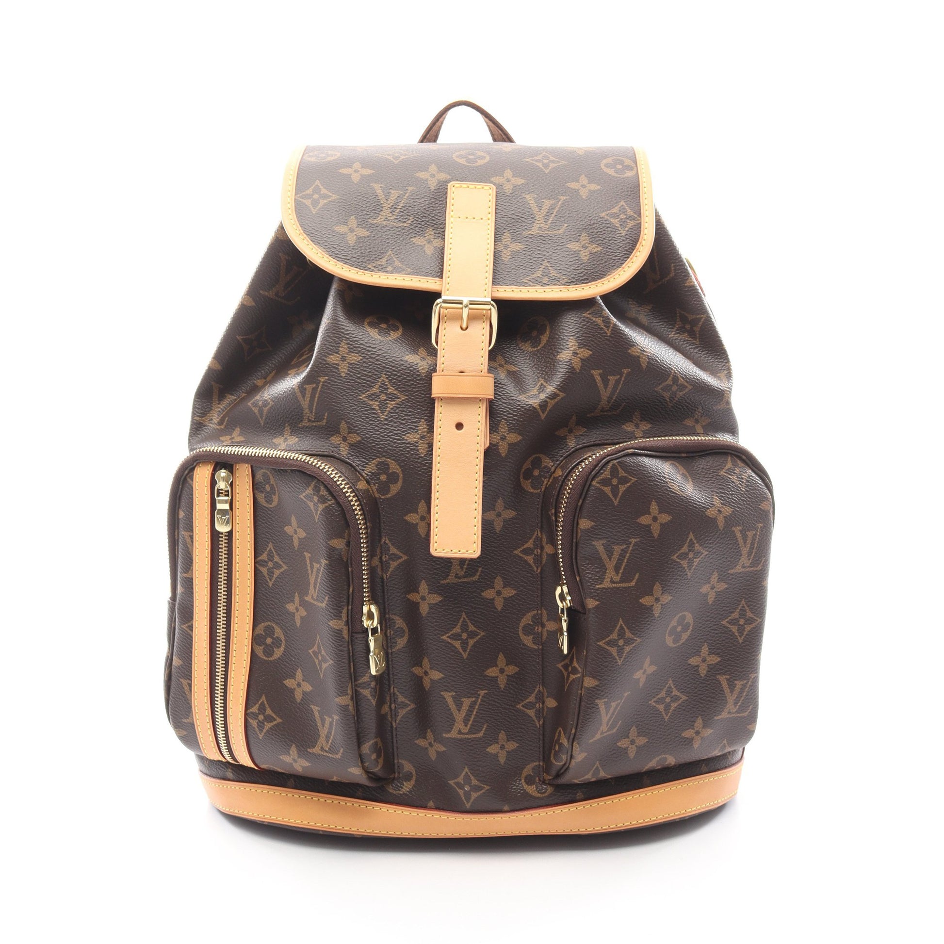 サックアド ボスフォール モノグラム バックパック リュックサック PVC レザー ブラウン ルイヴィトン バッグ LOUIS VUITTON