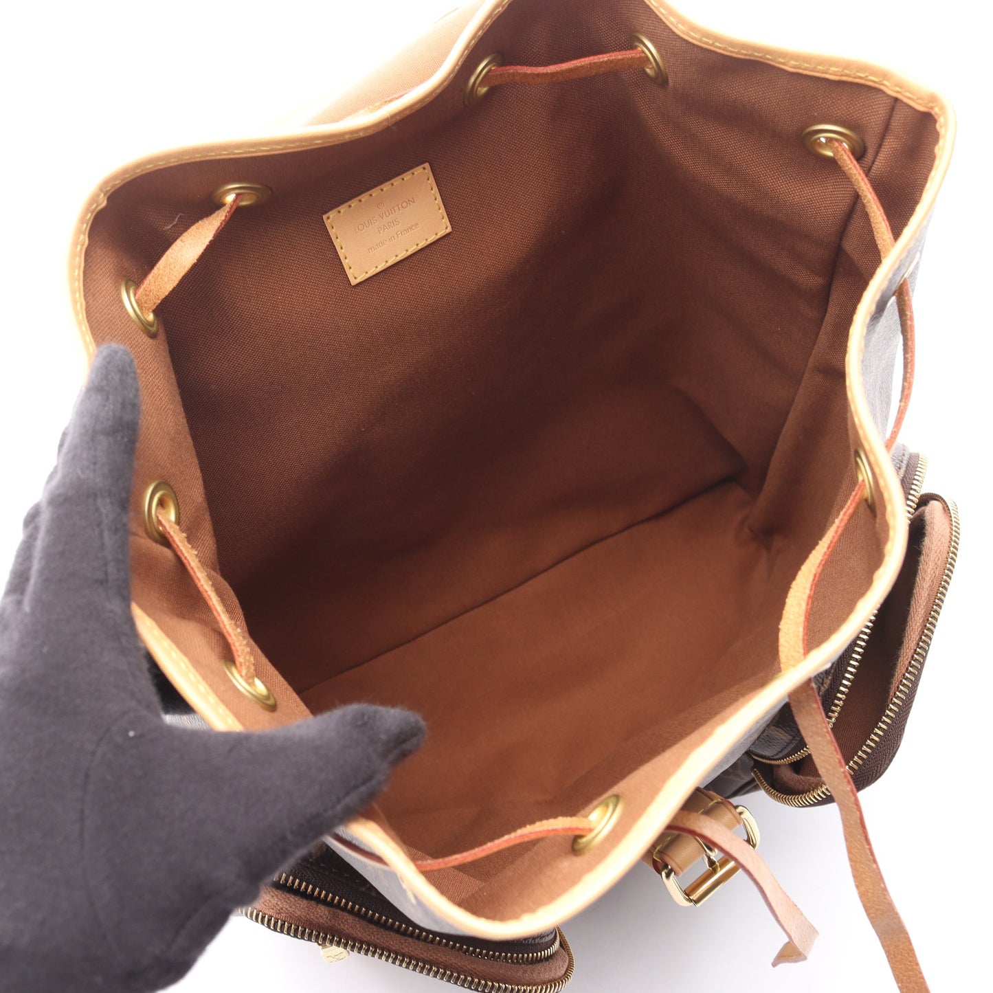 サックアド ボスフォール モノグラム バックパック リュックサック PVC レザー ブラウン ルイヴィトン バッグ LOUIS VUITTON